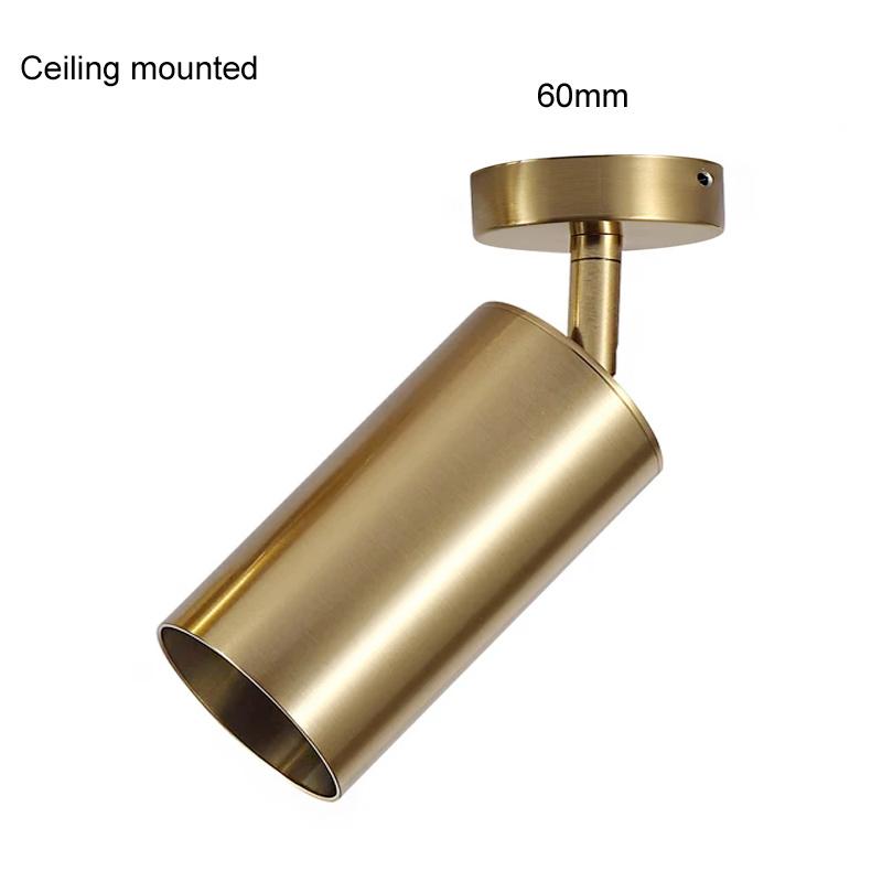 LED Track Light GU10 Ceiling Spot Light Fixture for Living Room Shop Kitchen Spotlight Track Lighting Rail Ceiling Lamp Gold