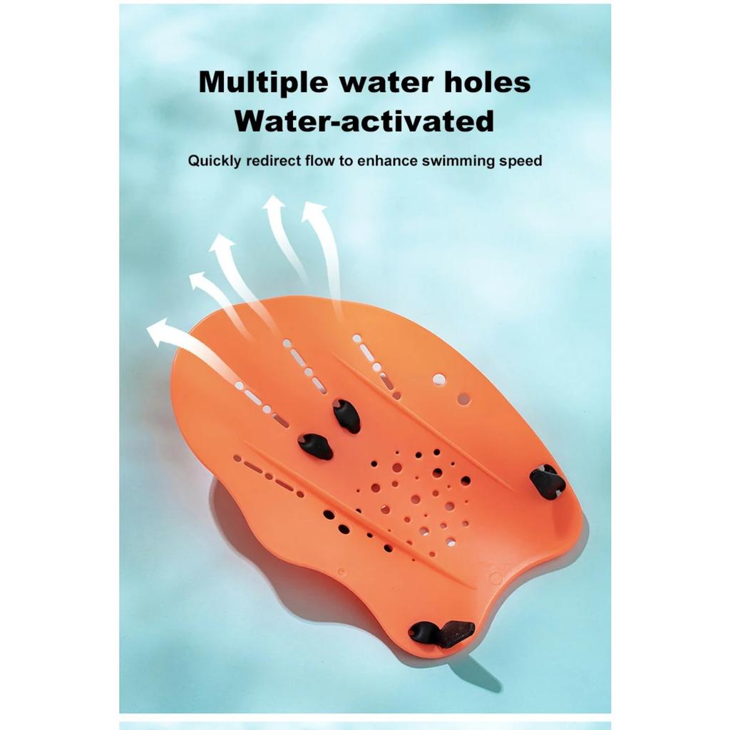 Swimming Paddles Profession Hands Swimming Training Hand Paddles Flippers Adjustable Silicone Straps Women Men Children Unisex