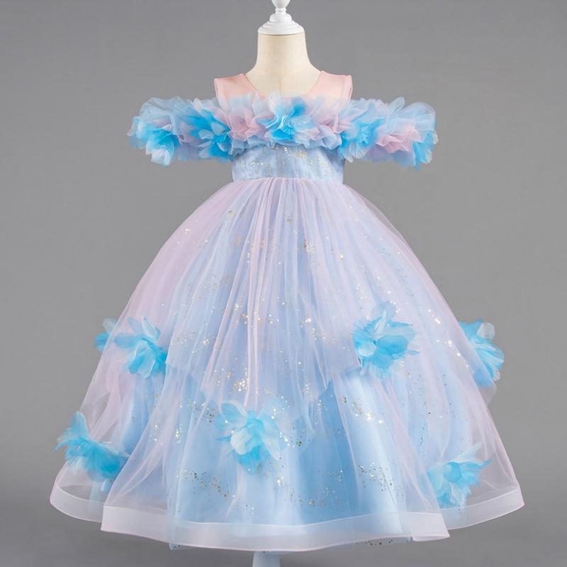 2025 Νέο Ρόμπα 4-12 Ετών Φόρεμα Πριγκίπισσας Φόρεμα Παρανυφάκι Νυφικό Μοντέρνο Φόρεμα Πάρτι Δαντέλα Τούλι Κομψά Ρούχα Κοριτσιών