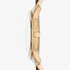 Michael Kors Petite Runway Mercer Pavé Gold-Tone and Onyx Watch MK6672