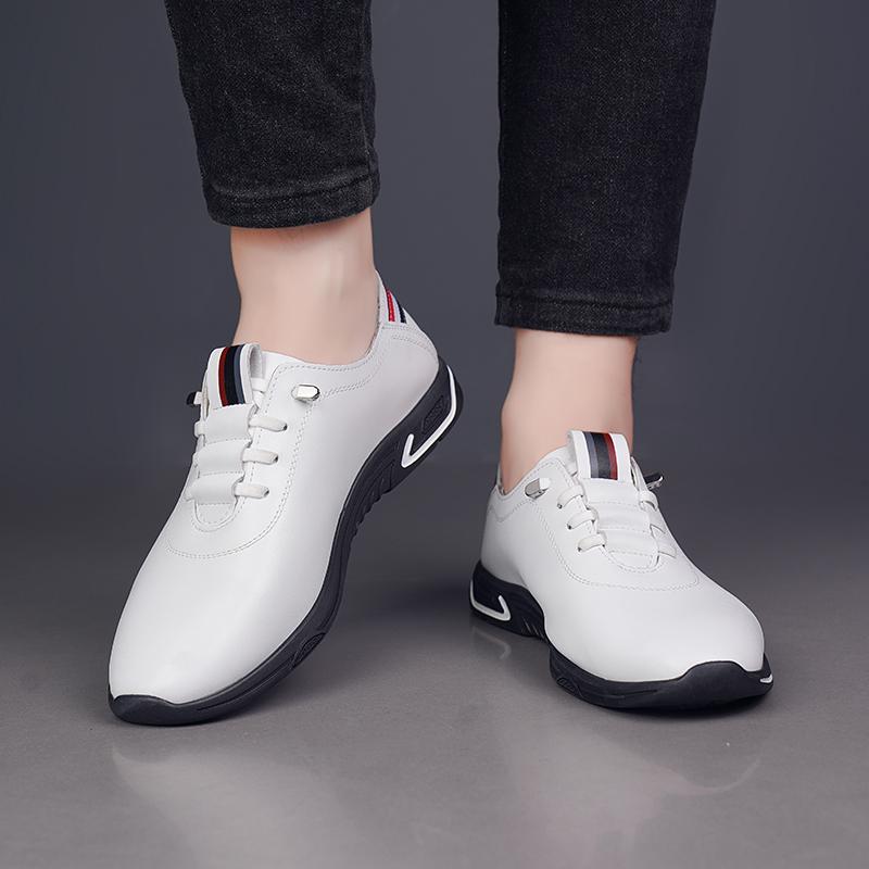 Модные классические мужские кожаные повседневные туфли с мягкой подошвой и мягкой — фото 5