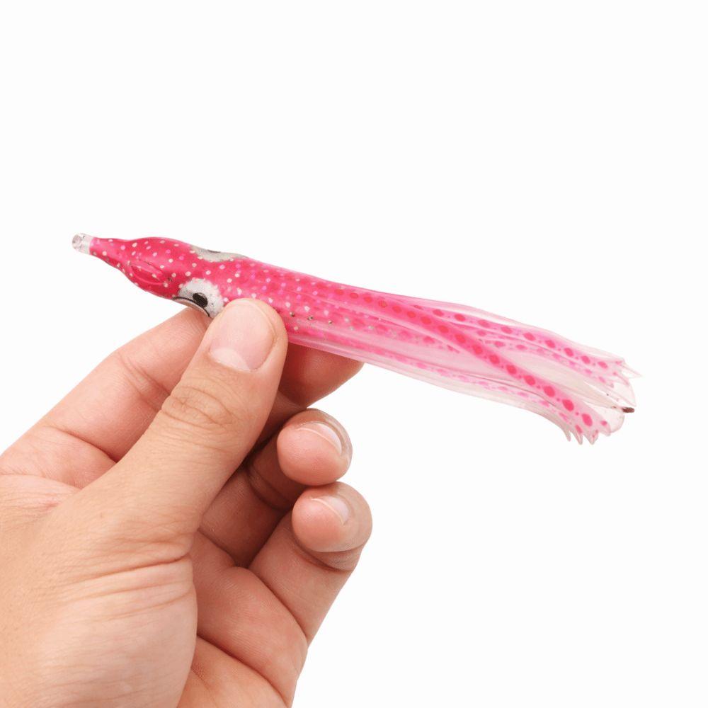 50PCS Mixed Color Octopus Fishing Lures Soft Saltwater Fishing Lures  Trolling Fishing