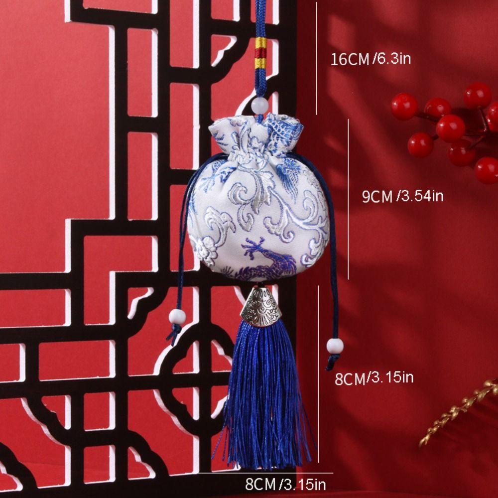 Embroidery Jewelry Storage Bag Flower Jewelry Packaging Smooth Coin Purse  Ladies