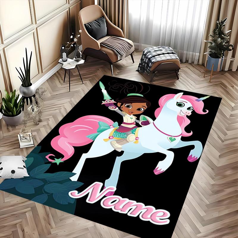Custom personalization Nella the Princess Knight Area Rug - Perfect For Kitchen, Bathroom,Laundry Room Decor Large Size Available,Gift All Seasons