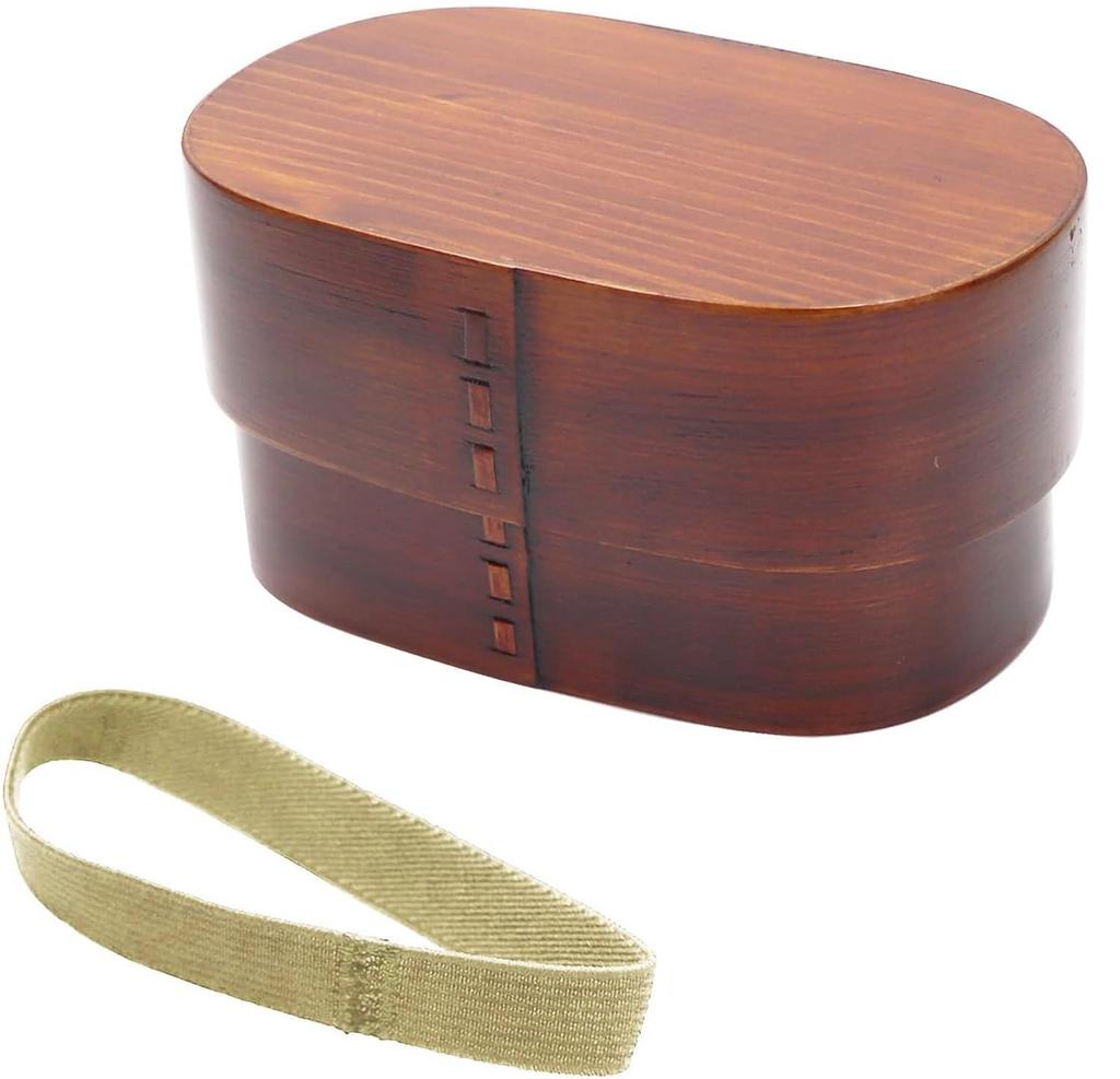 Osaka Choseido Magewappa Bento 2 with Lunch and Bonus Beige Band Box, Tiers, 540cc, Lid, Band,