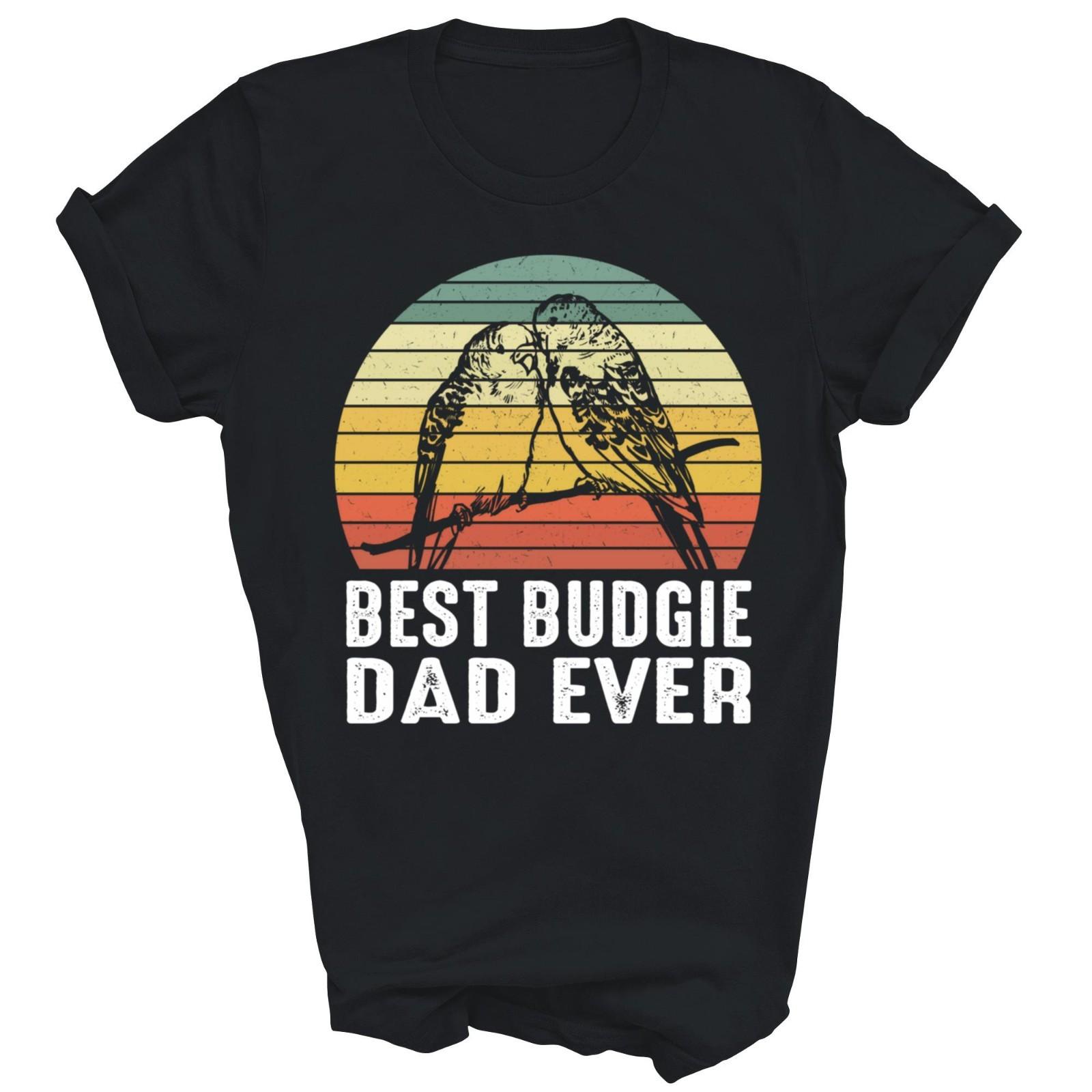 Budgie Dad Bird Budgerigar Parakeet Parrot Unisex Shirt Gift L