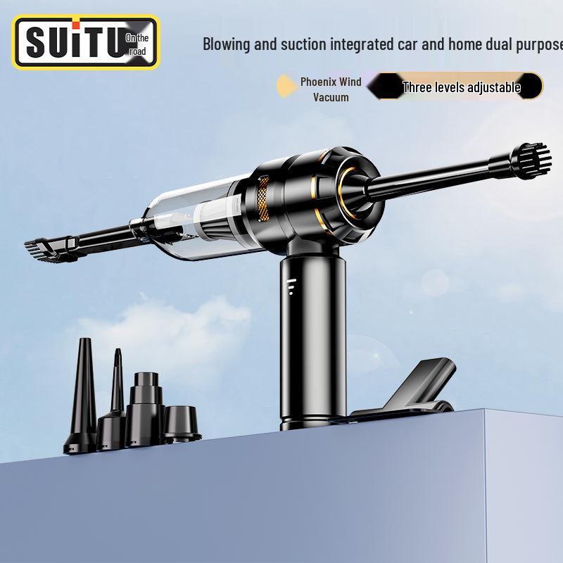 High-Power Cordless Brushless Car Vacuum: Suction, Blowing, Dust Removal, Inflation