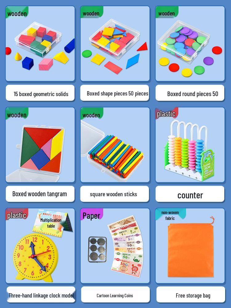 

Математические инструменты для первого класса, второй семестр: Набор Танграм и Абакус для Когнитивного Обучения