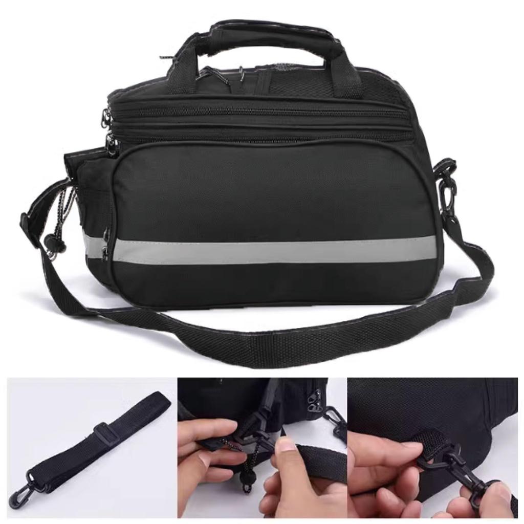 YAPJEB Bicycle Rear Pannier Large Expandable Bicycle Carrier with Waterproof Adjustable Shoulder Bag for and Road Bikes Bag, Bag, Capacity, Saddlebag,