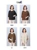 Women's Spring-Autumn 2025 Fashionable Age-Defying Round Neck Cardigan - Thin, Stylish Sweatshirt for Middle-Aged Moms