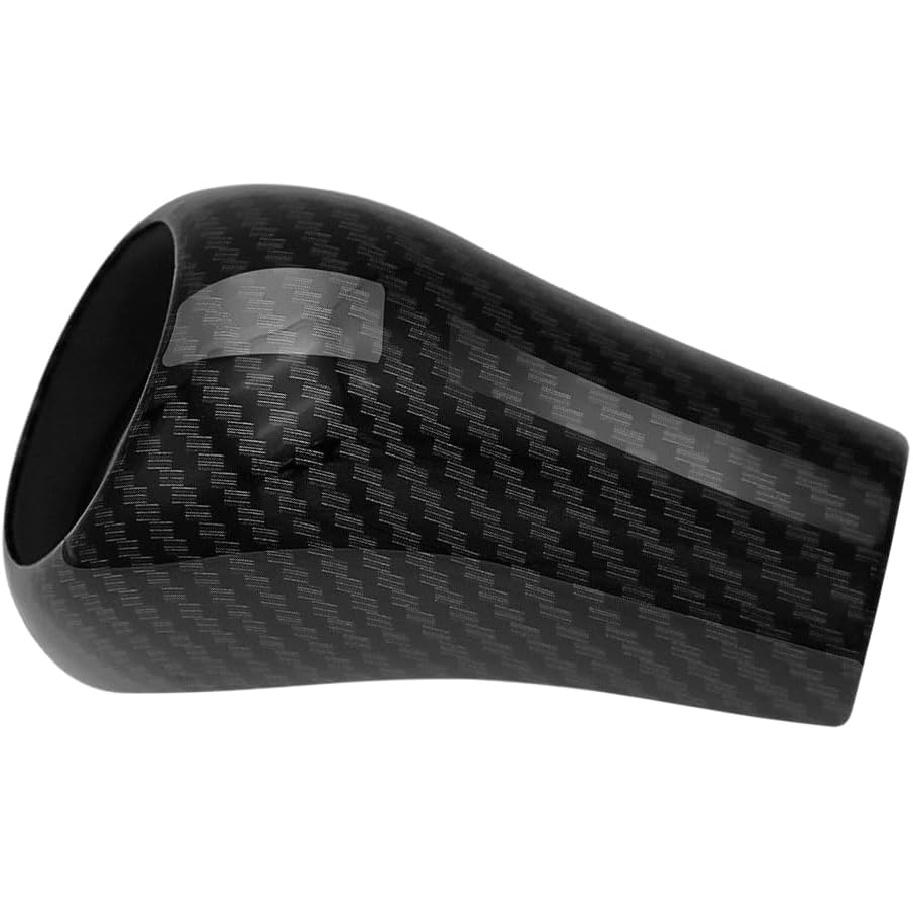 Center Console Gear Shift Knob Cover Cap, Carbon Fiber ABS Car Center Gear Shift Head Cover Trim, Compatible with Mercedes-Benz A-CLASS C-CLASS