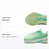 Li Ning Chaussures de Basket-ball Mode Tendance Enfants Antidérapantes Rebondissantes Respirantes Soutien Coupe Basse Basket Homme Blanc Vert YKBV022-9