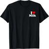 Ich LIEBE HEART MILK T-Shirt