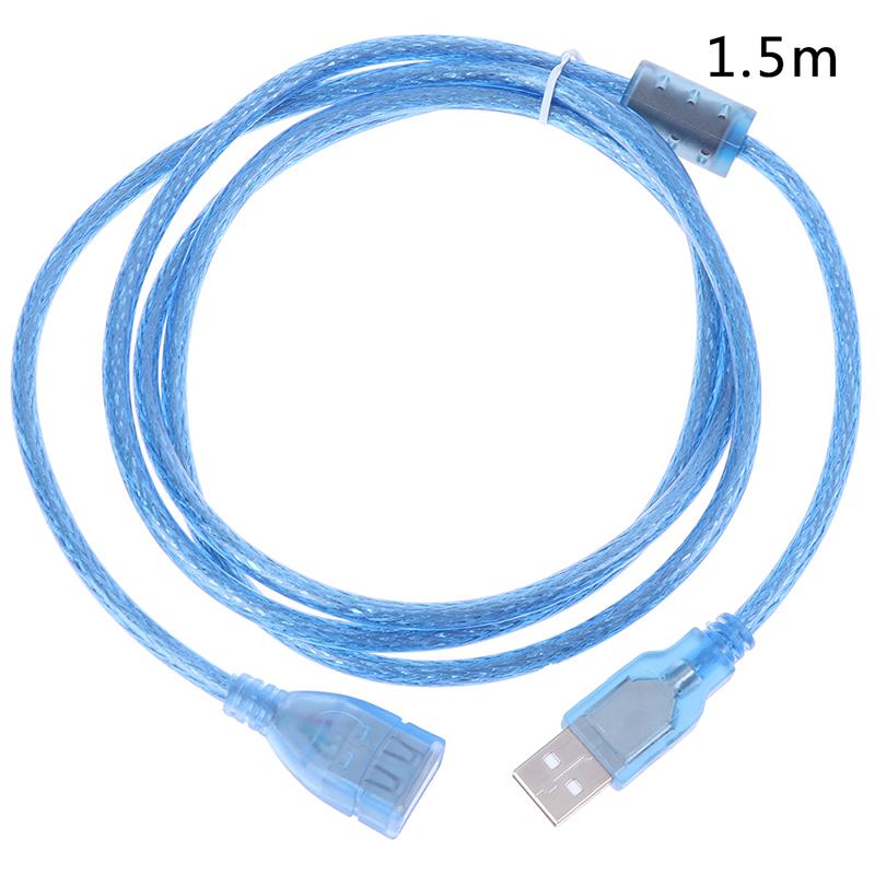 1Pc USB 2.0 Extension Extender Cable Male to Female Cord Adapter 0.3/0.5/1.5/2M