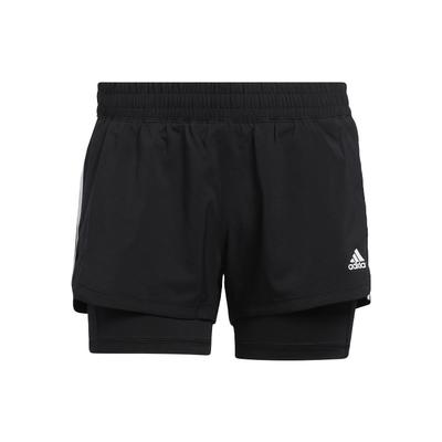 (WMNS) Pacer 3s 2 In 1 Training Sports Shorts Black Women's GL7686