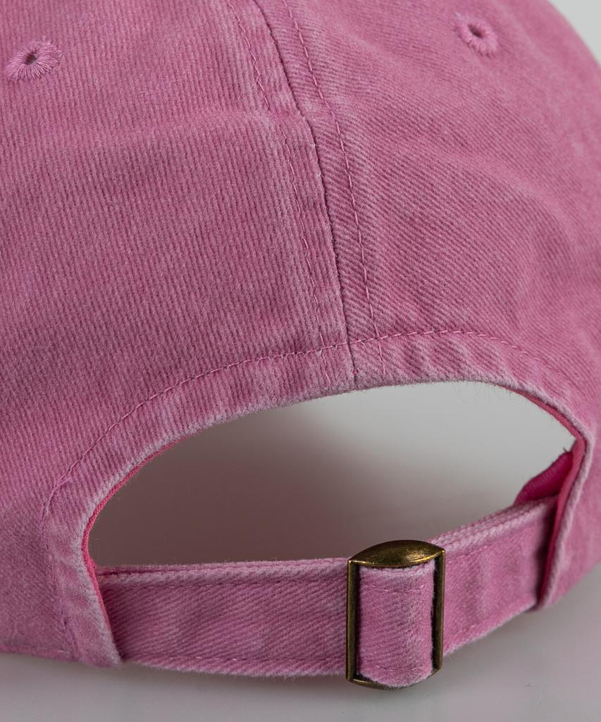 Wig Smile Stonewashed Ball Cap - Pink