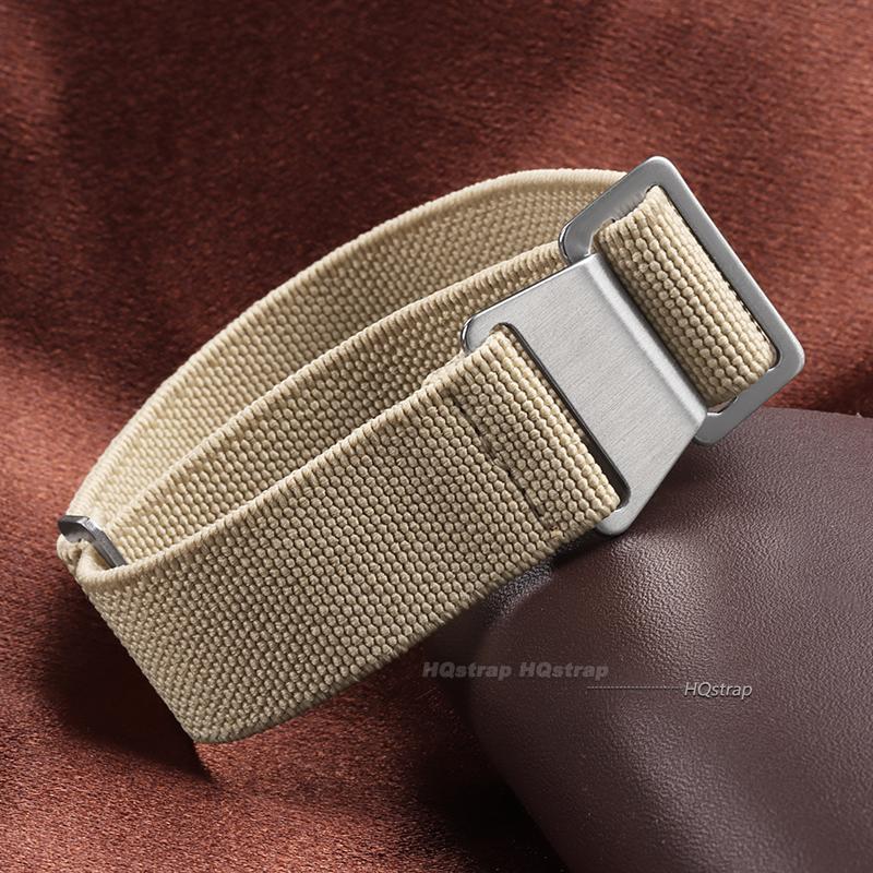 

Nylon Watch Strap French Troops Parachute Bag Elastic Straps Men Women Sport Bracelet Universal Watchbands 18 20 22mm Wristbelt 18mm&high quality хакі