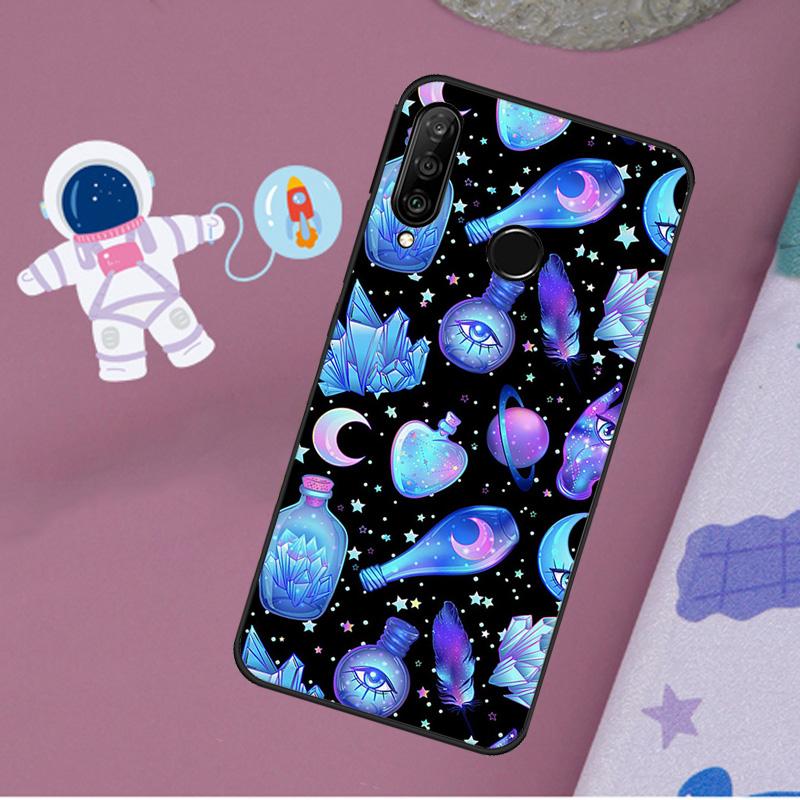 Occult Witchcraft Moon Gothic Witch For Huawei Nova Y72 Y73 Y60 Y70 Y90 Y61 Y91 7i 8i 11i 12i 12s 9 10 SE P20 P30 P40 Lite Case
