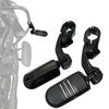 FOVPLUE Highway Motorcycle Adjustable Angle Highway Footpegs for Road Road Street Electra and 1 Highway Black 1.25" Pegs, Harley-Davidson Touring,