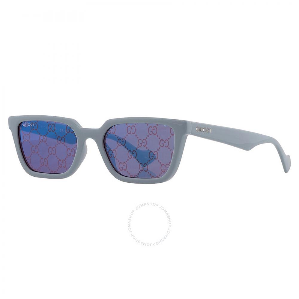 Gucci Blue Logo Rectangular Men S SunglaSSeS gg1539S 003 55