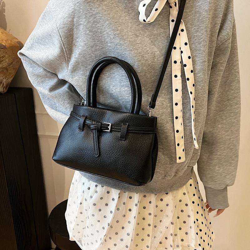 Premium Hand Bag Women's 2025 New Trendy Fashion Textured Shoulder Bag Commuter Messenger Bucket Bag