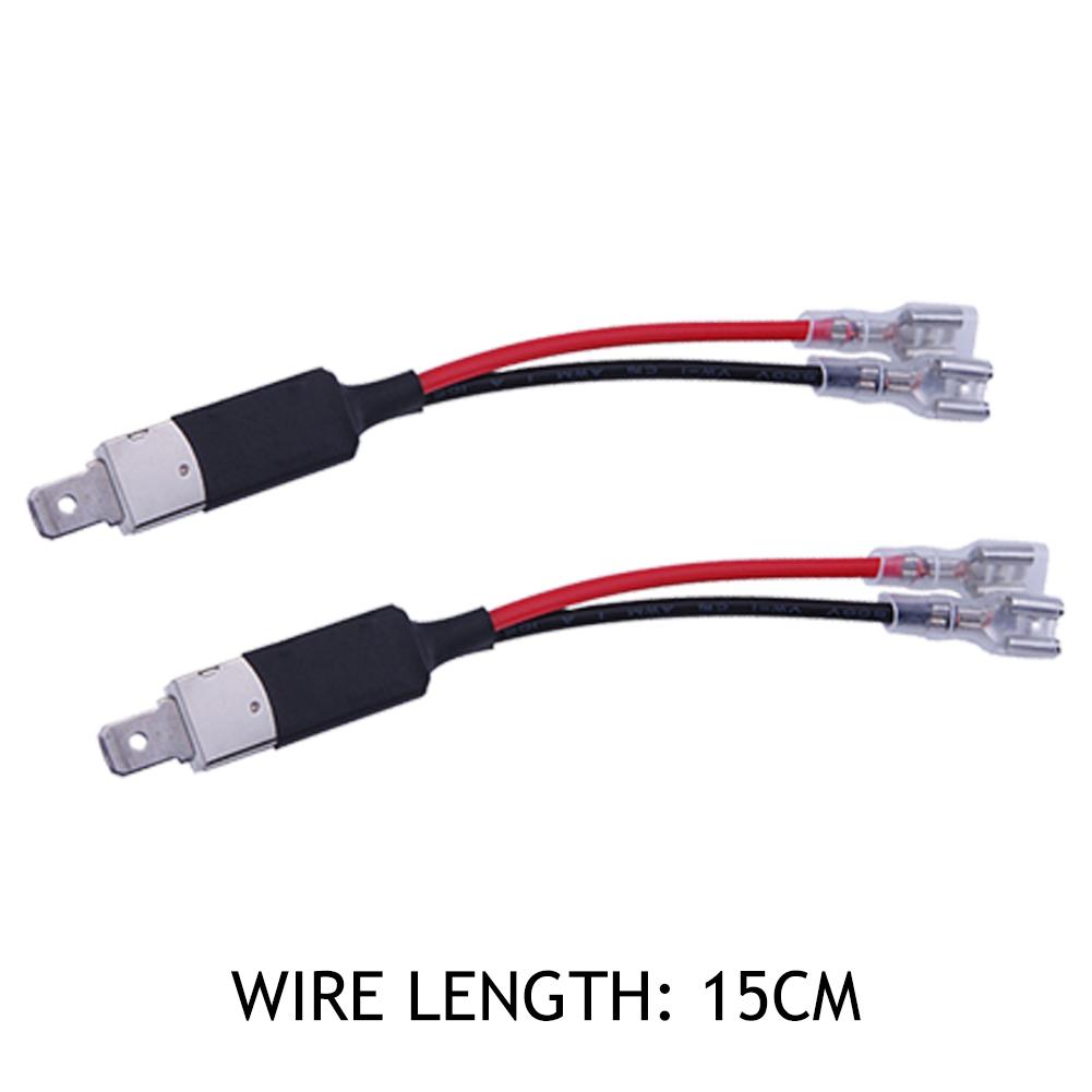 6-2Pcs H1 LED Replacement Bulb Single Converter Wiring Connector Cable Conversion Lines Holder Adapter Wiring Headlight Parts