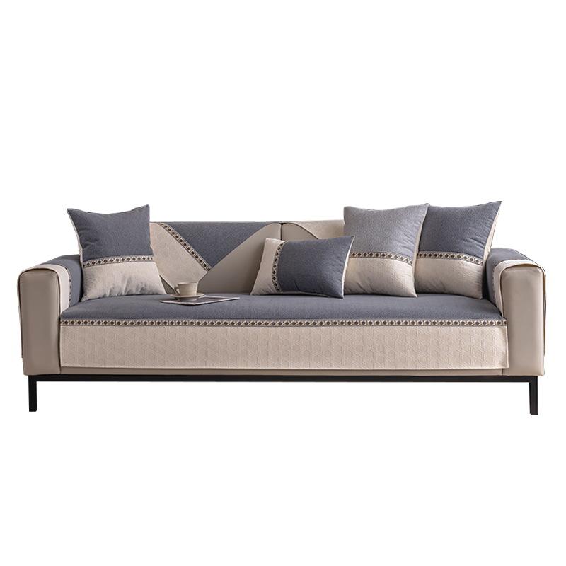 Modern Light Luxury Chenille Sofa Cushion Sofa Cover, High-End Non-Slip Design, Simple Hemming Ins Wind Seat Cushion Cover