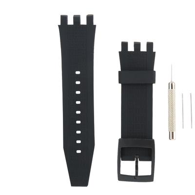 Silicone Pin Buckle Watch Strap Fit for Svgk403 402 SVGB400 Replacement Part