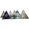 Orgonite Pyramid Chakra Natural Crystal Resin  Craft Jewelry Ornaments Crafts