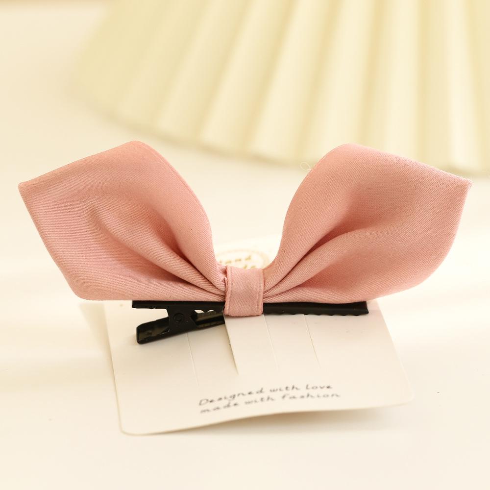 Korean Style 3D Bunny Ear Hair Clip for Baby Girls - Red Princess Bow Accessory