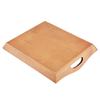 Serviertablett aus Holz, Teller für Teeservice, Obst, Süßigkeiten, Lebensmittel, Handtuch (Dunkle Farbe)