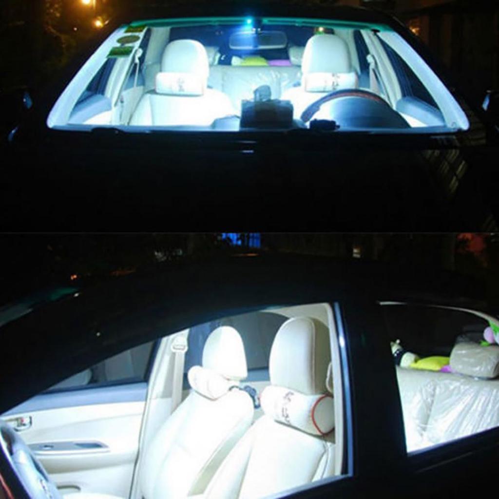 2ks 12V COB LED bílé interiérové ​​světlo pro čtení do auta, karavanu, obytného automobilu