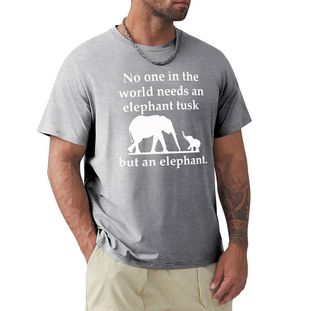 Elephant Tusk T-Shirt Short Sleeve Tee Anime Stuff Designer Shirts Men T Shirt