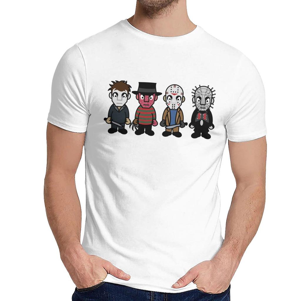 Custom Horror Movie Serial Killers Horror Movie Serial Killers T Shirt Man Hipster Cotton Clothes O