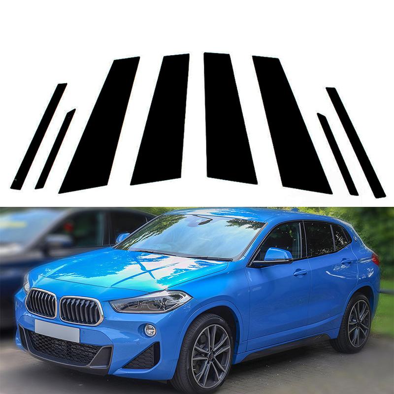 

8 шт., автомобильная дверь, окно, колонка, BC, стойка, накладка, наклейка для BMW X2/F39 2018-2022, аксессуары для автостайлинга