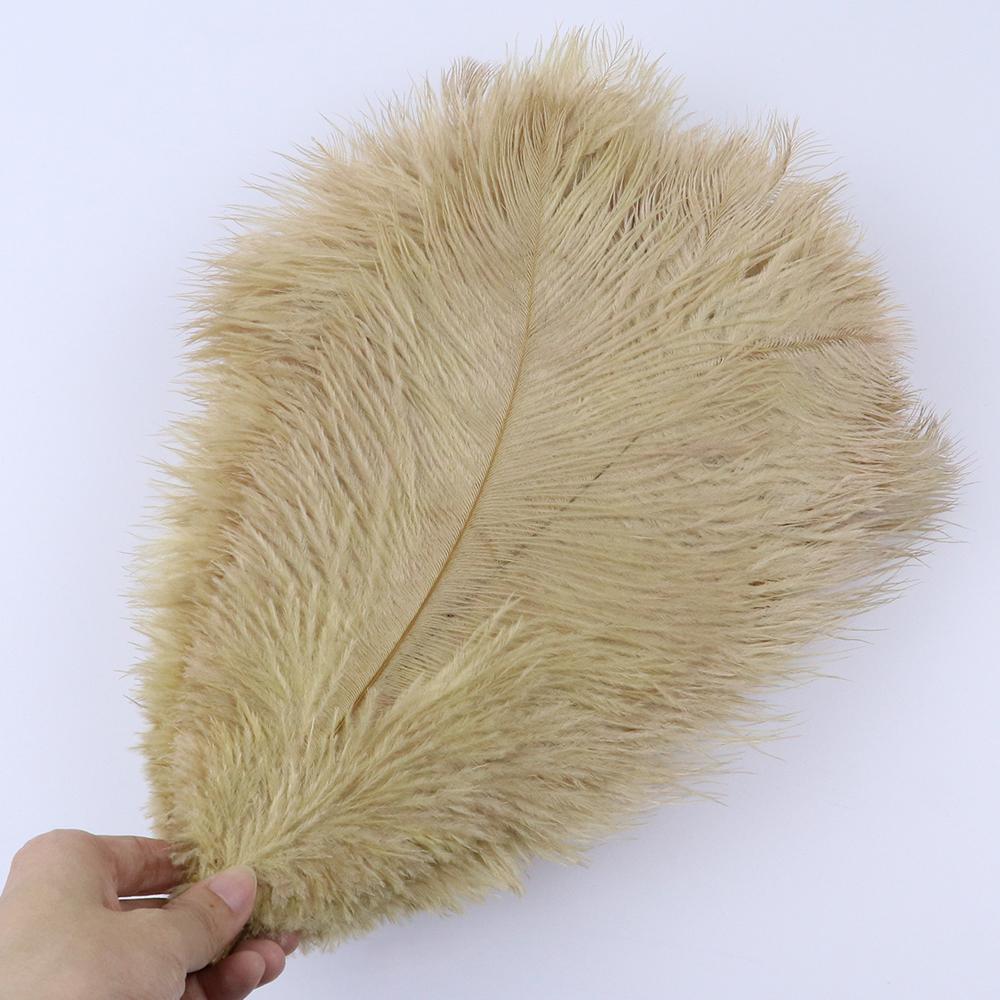 10Pcs Green Ostrich Feathers for Crafts 15-35cm Handicraft Accessories DIY Plume Starry Wedding Mask Handmade Centerpieces Decor