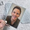 50 Piezas Funda para Fotocartas con Purpurina Portatarjetas Antiarañazos Protectores de Tarjetas Simples Fotocarta