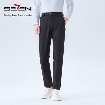 Qipai Men's 2026 Spring Slim-fit Breathable Casual Long Pants