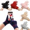 Keep Finger Warm Cute Soft Elastic Full Finger Thicken Warm Touch Screen Mittens Knitted Gloves