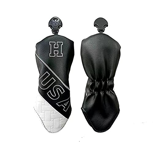 Golf head driver wood utility UT H cover, cover, cover, cover, cover, 4-piece set, No. 1, No. 3, No. 5, No. (Black, No. 1, 3, 5, H, 4-piece set)