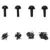 100 Pcs/Set Plastic Black Eyes For Bear Doll Animal Puppet Diy Black Eyes 4 Size