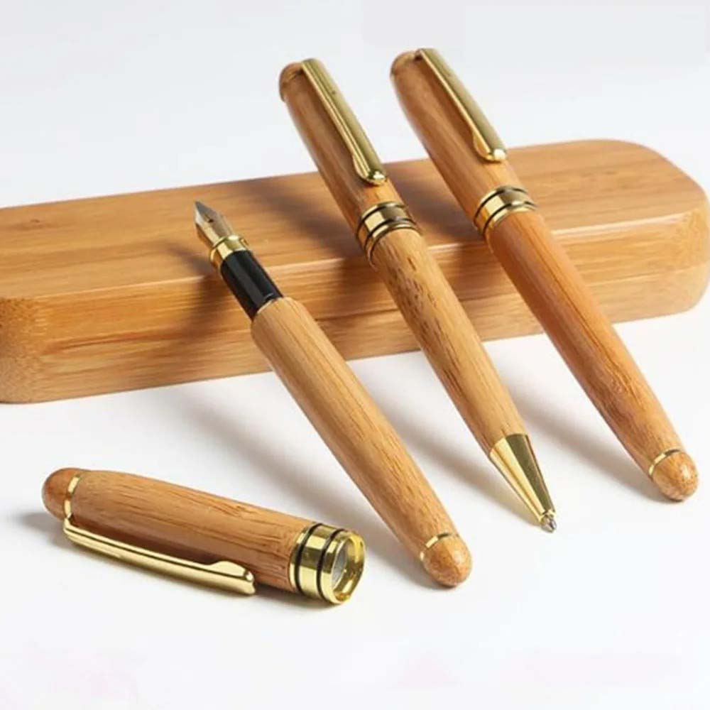 1PC Classic Retro Wooden Ballpoint Pen/Pen, 0.5mm Writing Smooth, Suitable for Calligraphy Practice, Office