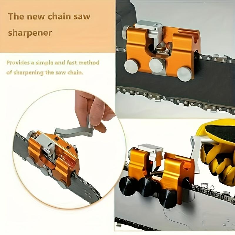 Portable Chainsaw Sharpener,Chainsaw Sharpening Kit, Fast Chain Saw Sharpener Tool, Portable Hand Crank Chain Grinder,Electric Chainsaw File