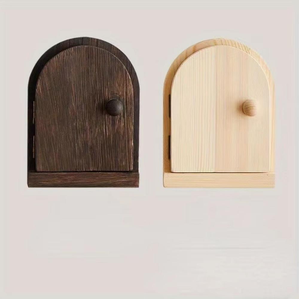 Wooden Socket Decorative Frame Household Shock Proof Case Switch Protective Cover  Living Room