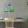 3 Pcs Summer Wood Sailboat Nautical Wall Decor Rustic Wall Hanging Sculpture Ocean Coastal Wall Art for Bathroom Living Room Lake House