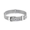 Unisex Leather Buckle Bracelet: European & American Inspired Horseshoe Design with Adjustable Watch-Style Strap
