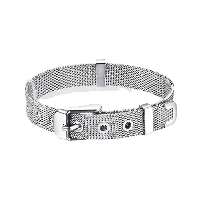 Unisex Leather Buckle Bracelet: European & American Inspired Horseshoe Design with Adjustable Watch-Style Strap