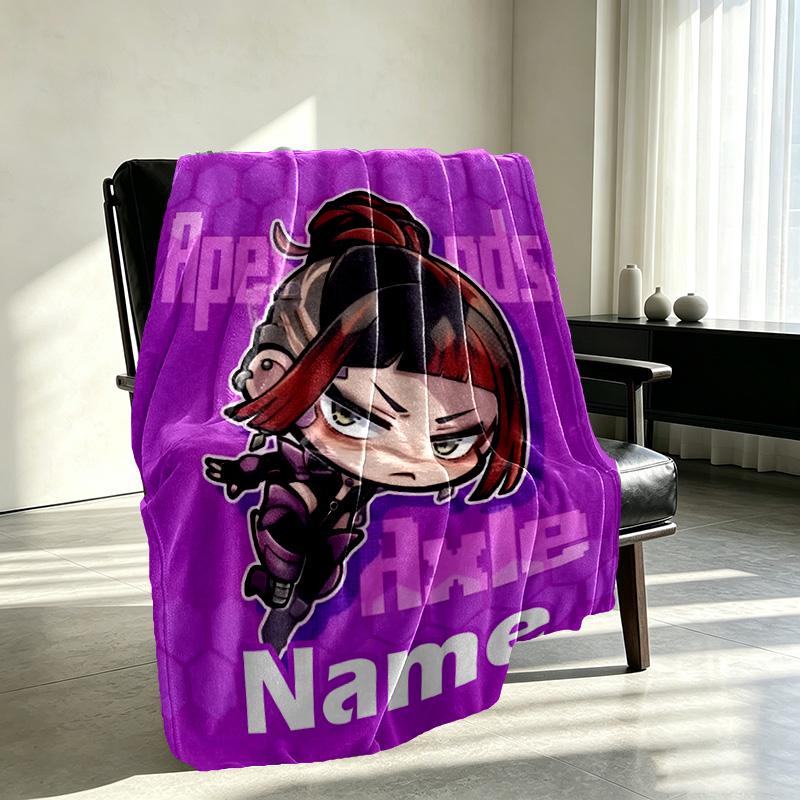 Custom Name Personalized Apex Legends Print Blanket, Home Decor, Bedroom, Sofa, Camping, Couch, Gifts for Birthday Christmas