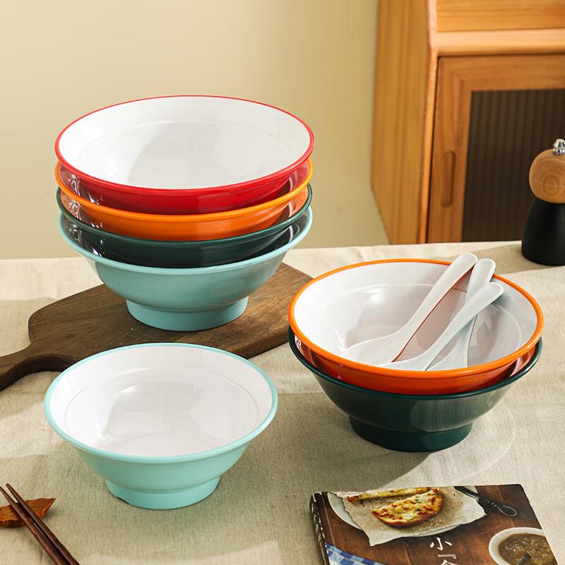 Heerli Melamine Noodle/Soup Bowls