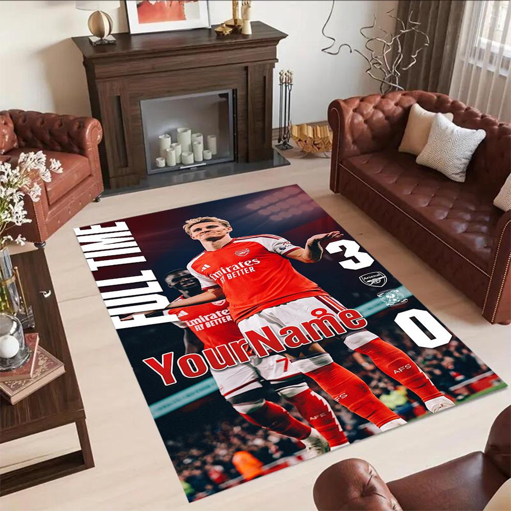 Arsenal Customized Name Floor Mat Suitable for Living Rooms Entryway Study room Playrooms Antislip Carpet Anime Office Decor Spiritual Gift